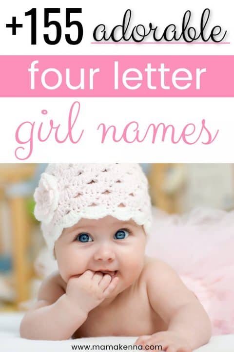 165 Short & Sweet Four Letter Girl Names - Mama Kenna